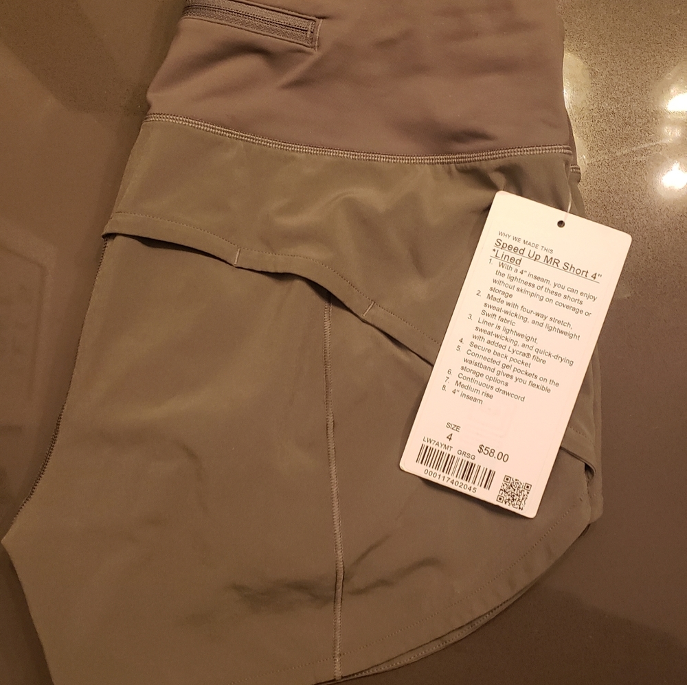 Lululemon Speed Up Short 4"